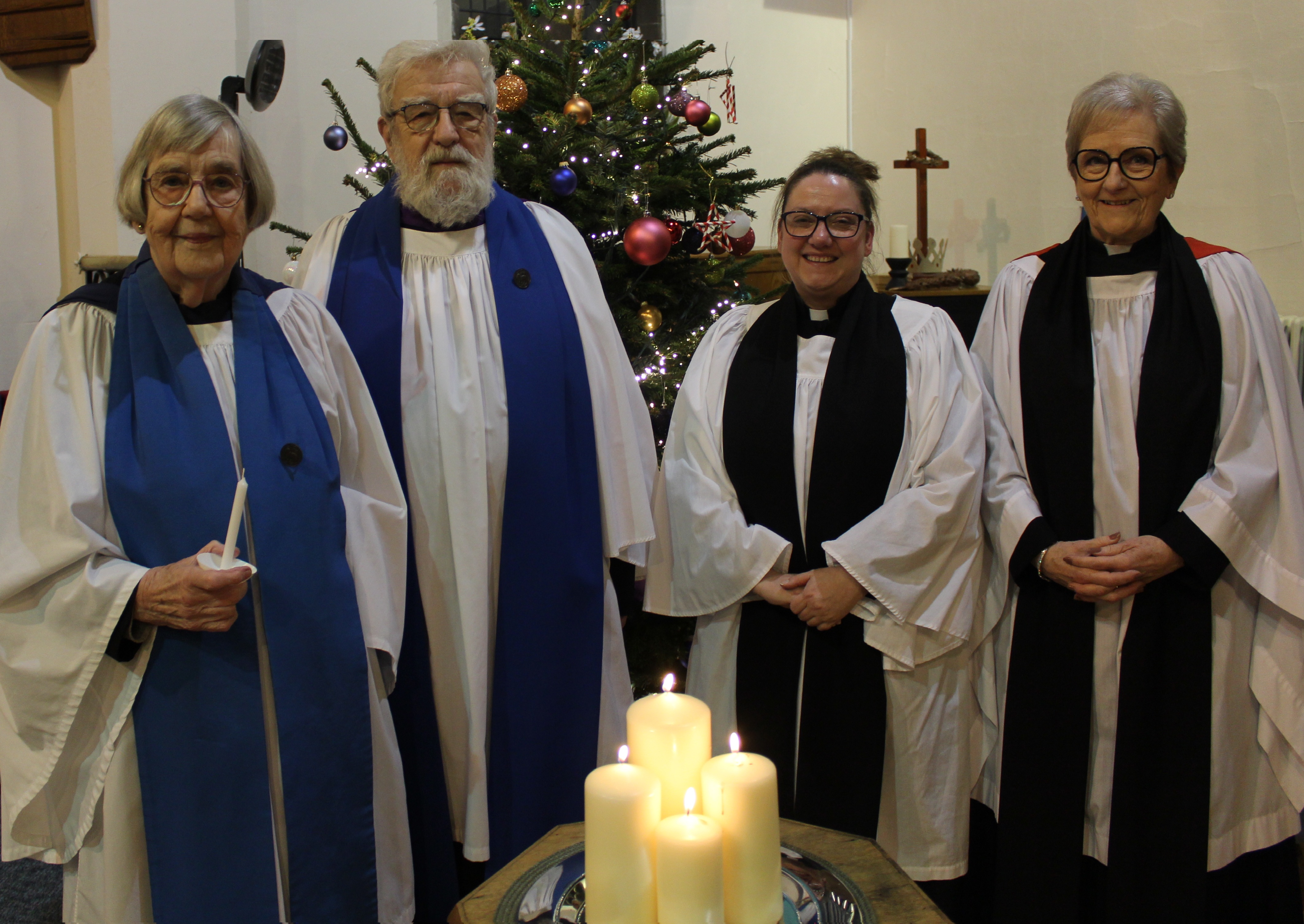 Pat Yates, Michael Aiers, Rev Sarah Hancock, Rev Janet Owens